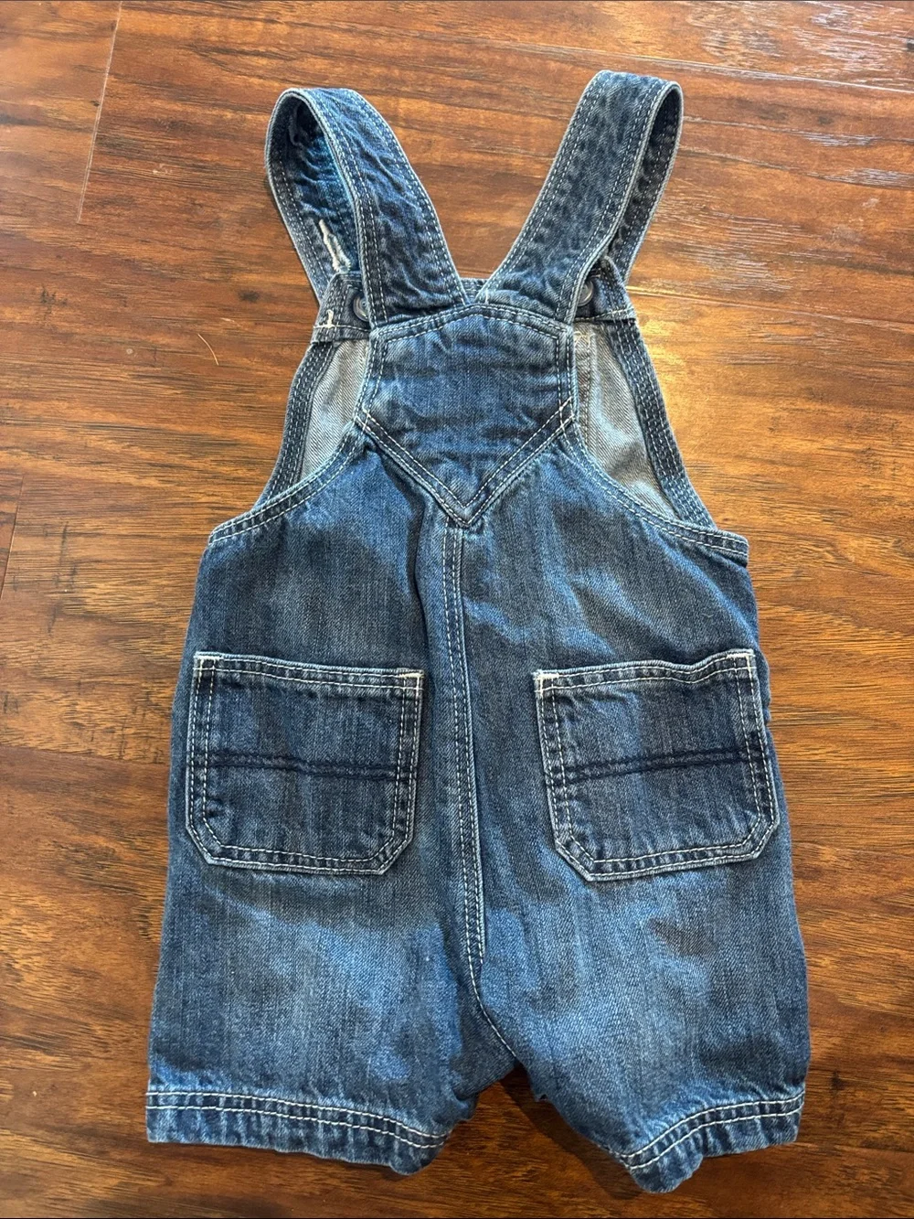 Old Navy Denim Short Overalls for Kids - Blue